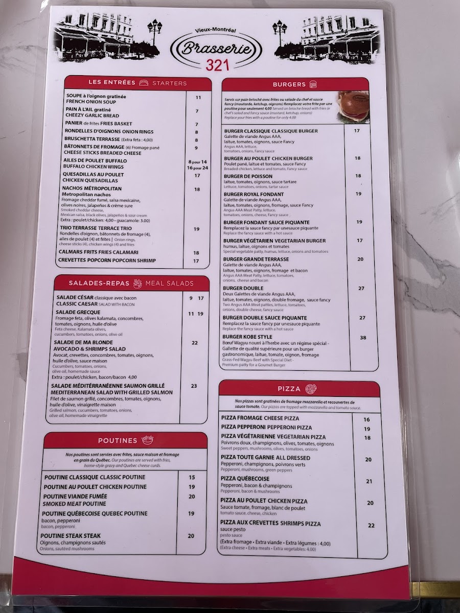 La Grande Terrasse Menu - Image 1